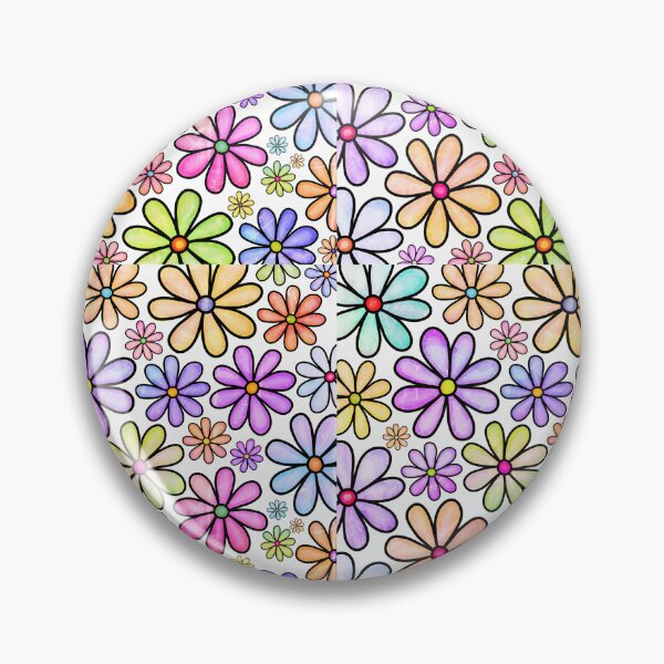 Item preview, Colorful flowers seamless pattern  designed and sold by Kelli Campbell.