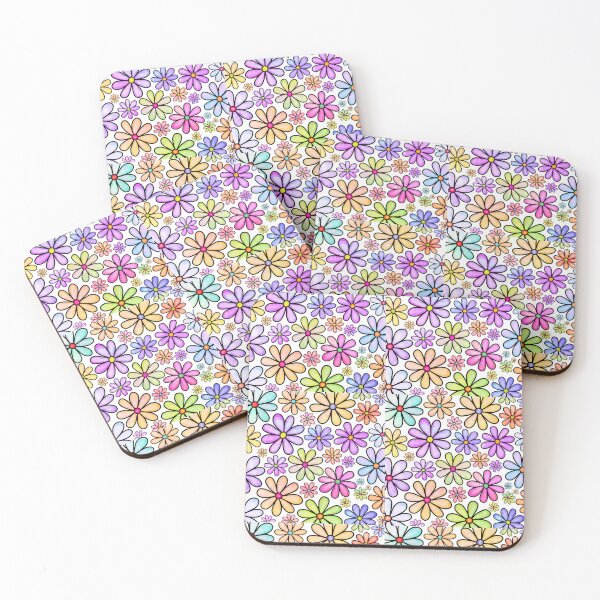 Item preview, Colorful flowers seamless pattern designed and sold by Kelli Campbell.