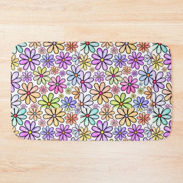 Item preview, Colorful flowers seamless pattern designed and sold by Kelli Campbell.