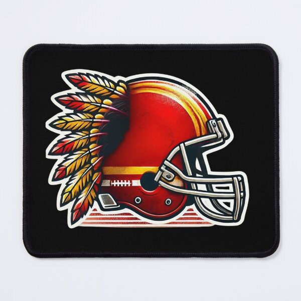 Item preview, Kansas City Chiefs Tribal Helmet designed and sold by pixelpulsenyc.