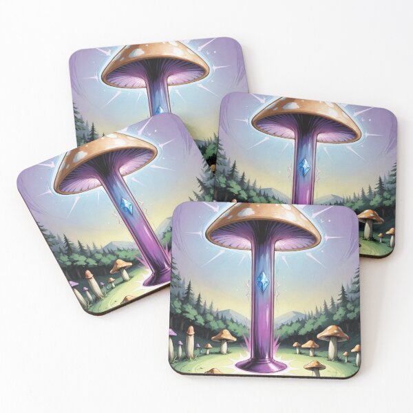 Item preview, Trippy Witchy crystal Magic Mushrooms Alter designed and sold by Arcane  Adorable.