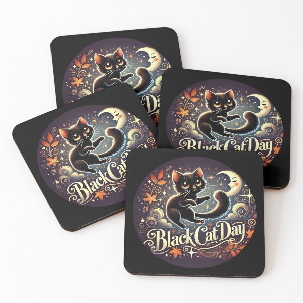 Item preview, Black Cat Day: Celebrating Black Cat Magic designed and sold by GlowUpLook.