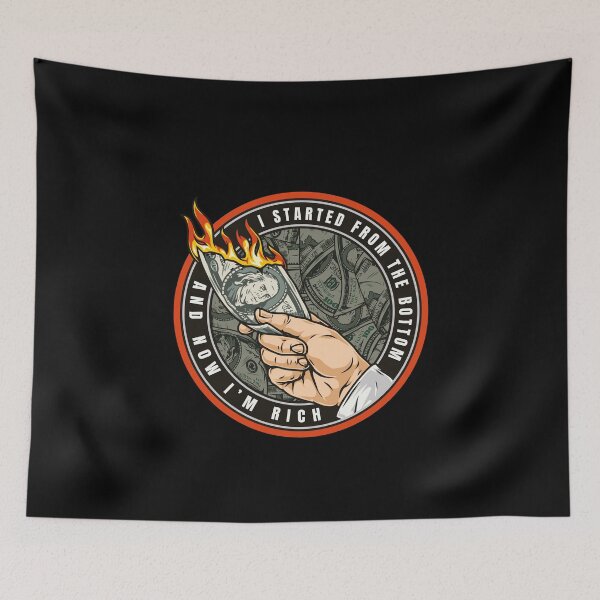 Item preview, Be Rich Burn Money Hustle Hard designed and sold by dk-design85.