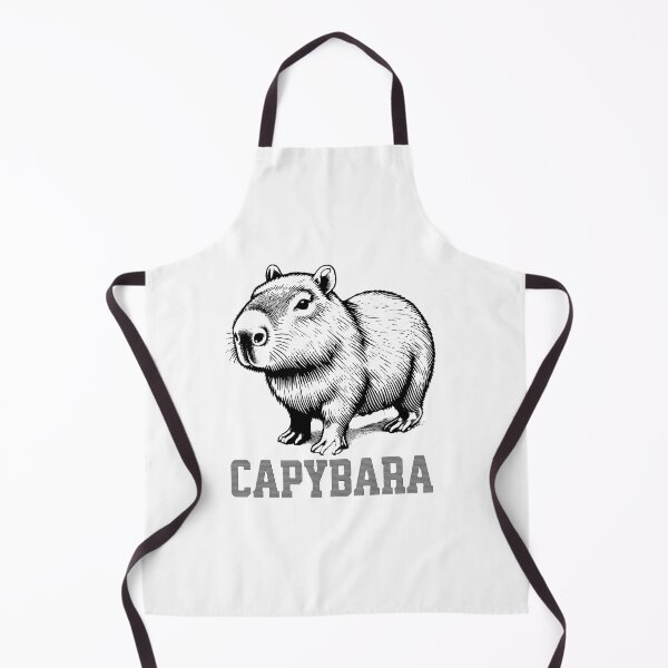 Item preview, Black and White Capybara Sketch T-shirt designed and sold by Travelcases.