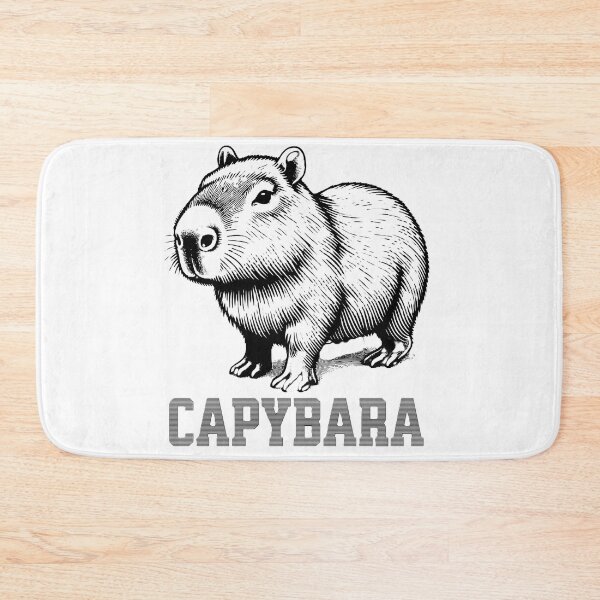 Item preview, Black and White Capybara Sketch T-shirt designed and sold by Travelcases.