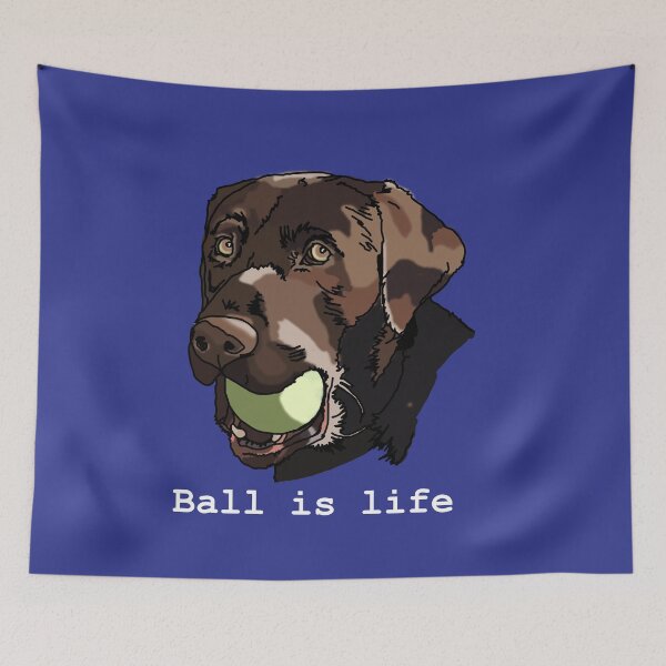 Item preview, Ball is Life Labrador designed and sold by Kwiggill.