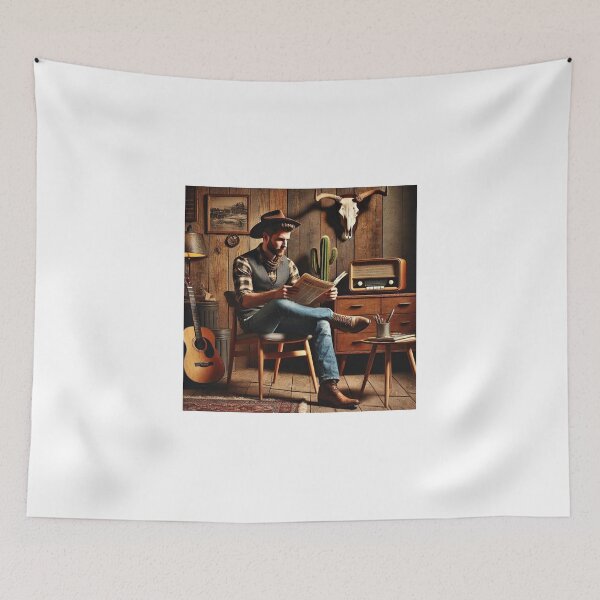 Item preview, Cedric the Cowboy's Quiet Morning designed and sold by Mystoreontheweb.