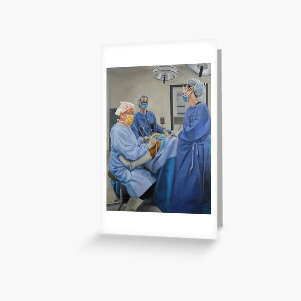 The Case - Oil Painting by Avril Thomas - Adelaide Artist Greeting Card