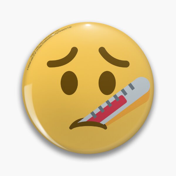 Item preview, Face with Thermometer Emoji designed and sold by VeryRandomShop.