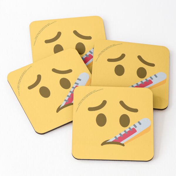 Item preview, Face with Thermometer Emoji designed and sold by VeryRandomShop.