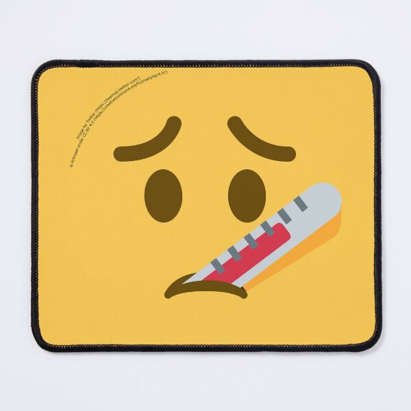Item preview, Face with Thermometer Emoji designed and sold by VeryRandomShop.
