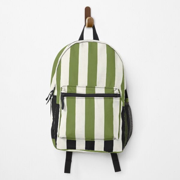 Item preview, Minimal Geometric Rectangles Lines 02 | Abstract Pattern Mid Century Stripes Black Olive Green Cream Coastal designed and sold by MarleneCanto.
