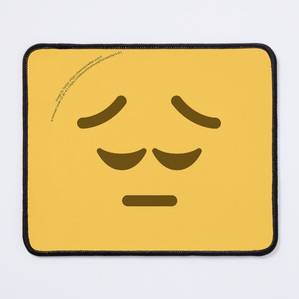 Item preview, Pensive Face Emoji designed and sold by VeryRandomShop.