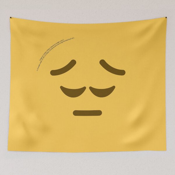Item preview, Pensive Face Emoji designed and sold by VeryRandomShop.