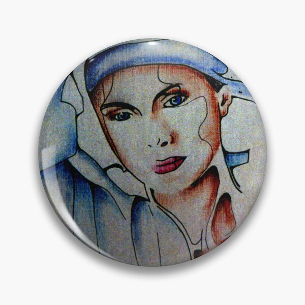 Item preview, Blue Turban - Drawing by Avril Thomas designed and sold by AvrilThomasart.