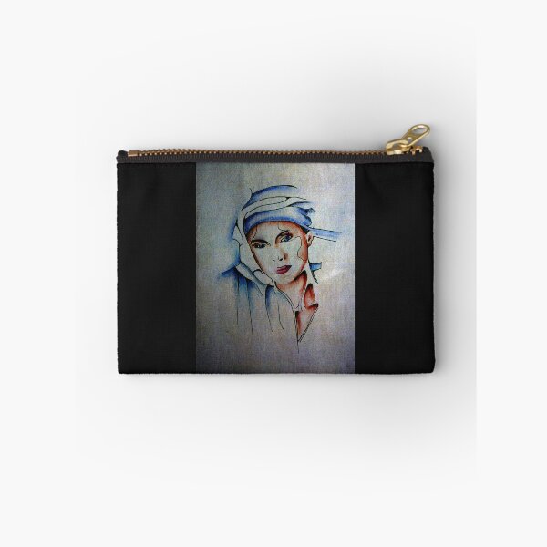 Item preview, Blue Turban - Drawing by Avril Thomas designed and sold by AvrilThomasart.