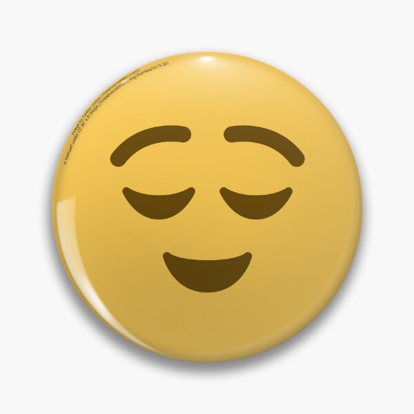 Item preview, Relieved Face Emoji designed and sold by VeryRandomShop.