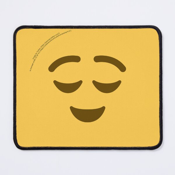 Item preview, Relieved Face Emoji designed and sold by VeryRandomShop.