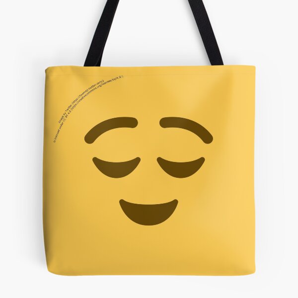 Item preview, Relieved Face Emoji designed and sold by VeryRandomShop.