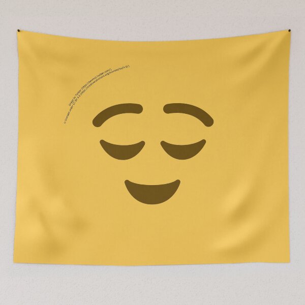 Item preview, Relieved Face Emoji designed and sold by VeryRandomShop.