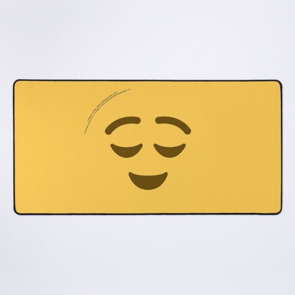 Item preview, Relieved Face Emoji designed and sold by VeryRandomShop.