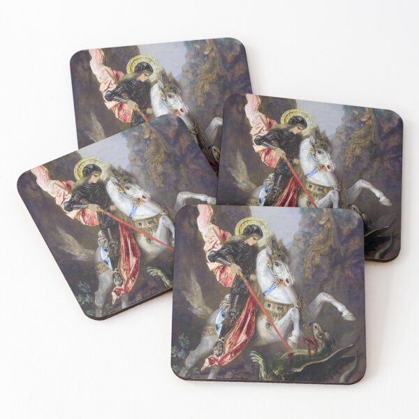 Item preview, Saint George and the Dragon designed and sold by LadybellVintage.
