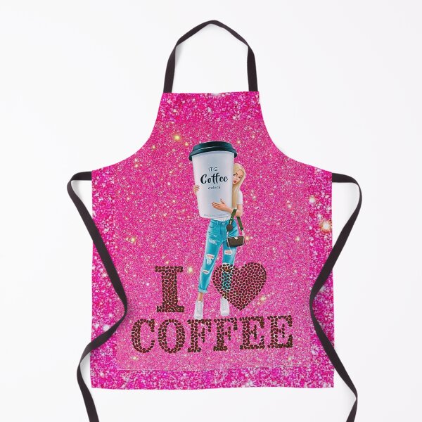 Item preview, I Love Coffee - Glamorous Pink Sparkle Design designed and sold by MelissaMelovich.