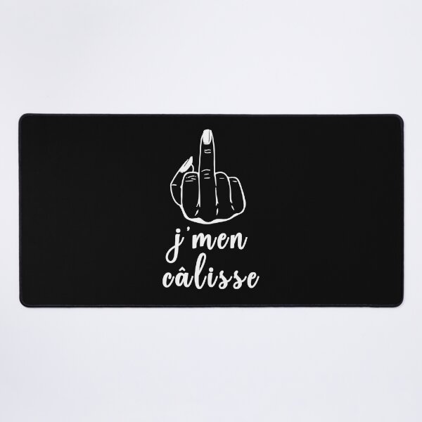 Item preview, jmen calisse with woman middle finger white designed and sold by EmeraldeaArt.