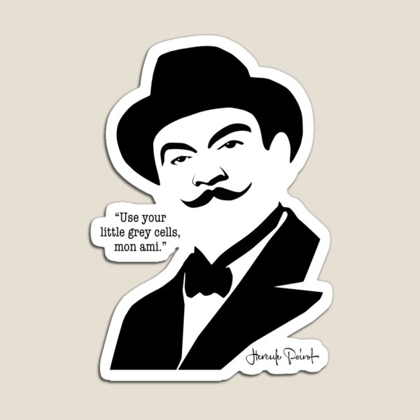 Aperçu de l'œuvre Hercule Poirot – Utilisez vos petites cellules grises créée et vendue par Propeller Cap, LLC.