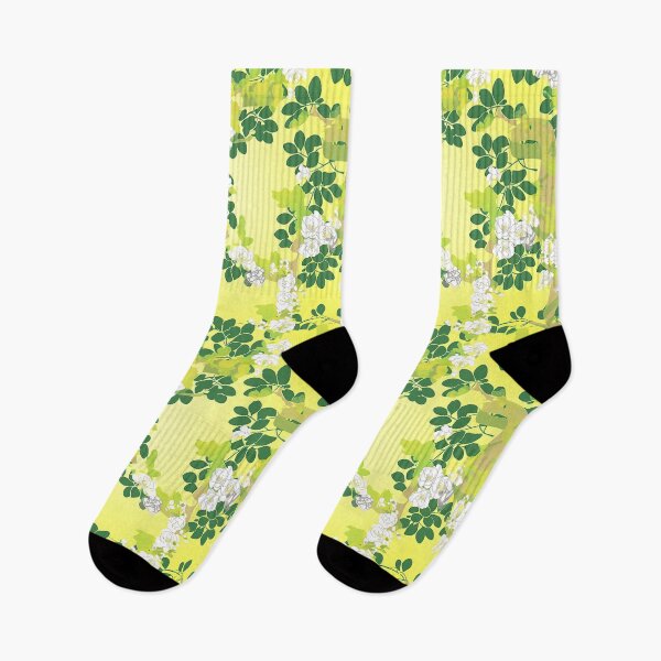 Item preview, Retro Yellow and White Flowers - Japanese Floral Pattern designed and sold by HausKatz.