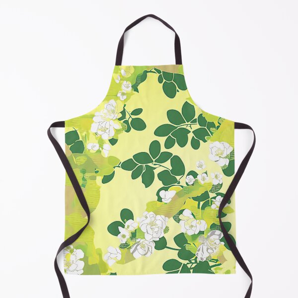 Item preview, Retro Yellow and White Flowers - Japanese Floral Pattern designed and sold by HausKatz.