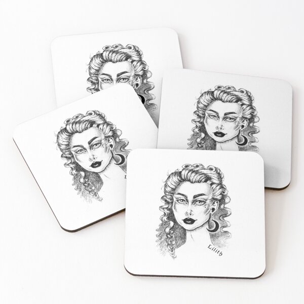 Item preview, Lilith Illustration with Blackletter Name designed and sold by 7thKrown.