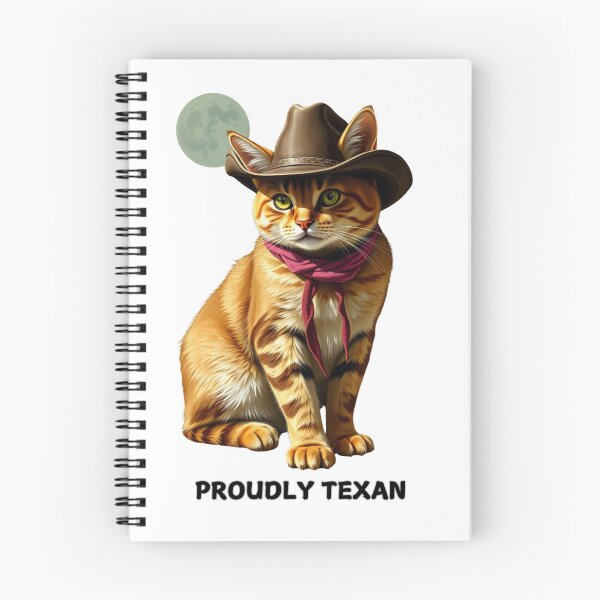 Item preview, cowboycat with cowboy hat and Proudly Texan designed and sold by GinnyGi.