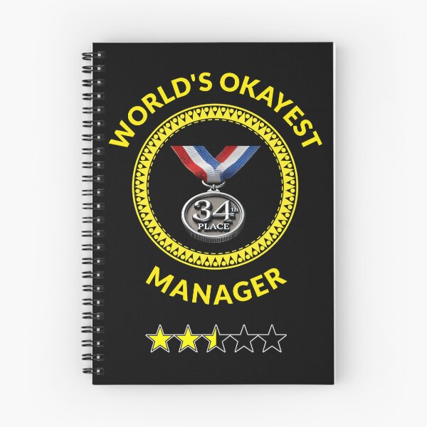 Item preview, World's Okayest Manager designed and sold by Sunrise427.