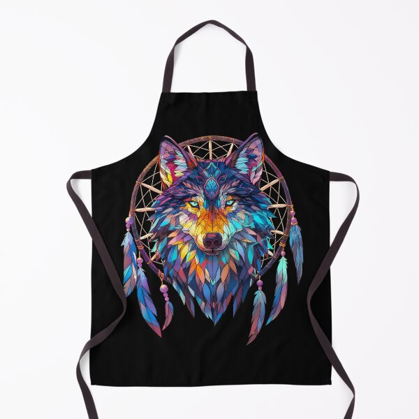 Item preview, Pastel Wolf Dream Catcher designed and sold by Artsy Sharky.