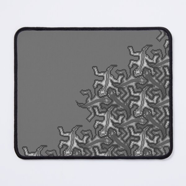 Item preview, pixel art Escher lizard pattern BW designed and sold by Doug0276.