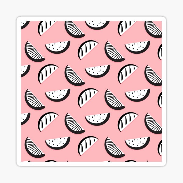 "Mono watermelon" Sticker by Milatoo Redbubble