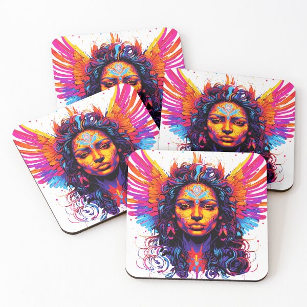 Item preview, Indigenous Angel in Vibrant Colors designed and sold by dreamkaistudios.