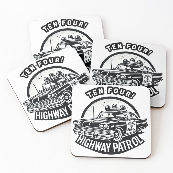 Artikelvorschau, Zehn-Vier! Vintage Highway Patrol Design entworfen und verkauft von jeasolar.
