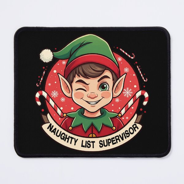 Item preview, Christmas Elf Naughty List Supervisor designed and sold by HolidayT-Shirts.