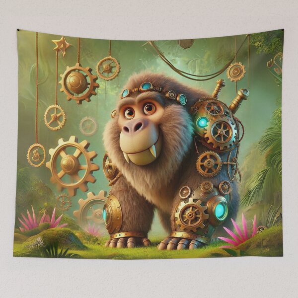 Item preview, Steampunk Dinopithecus designed and sold by Sillytoe.