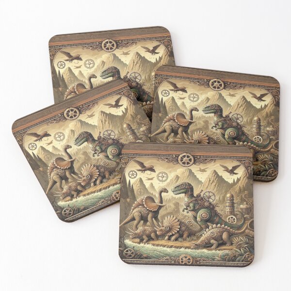 Item preview, Steampunk Dinosaurs designed and sold by Sillytoe.