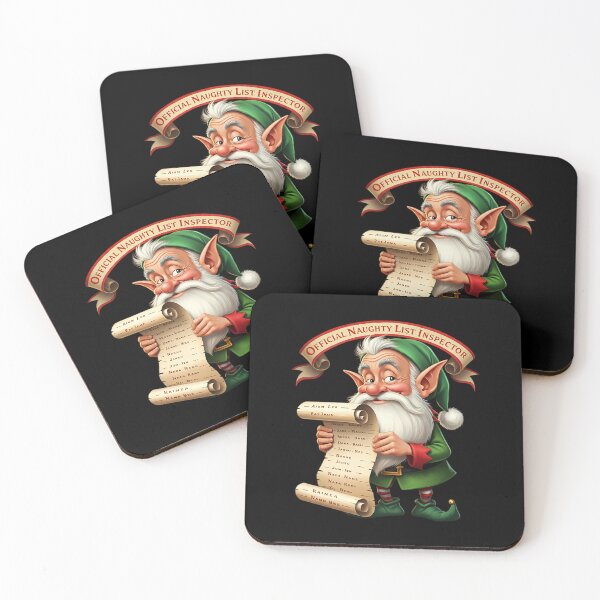 Item preview, Official Christmas Naughty List Inspector Elf designed and sold by HolidayT-Shirts.