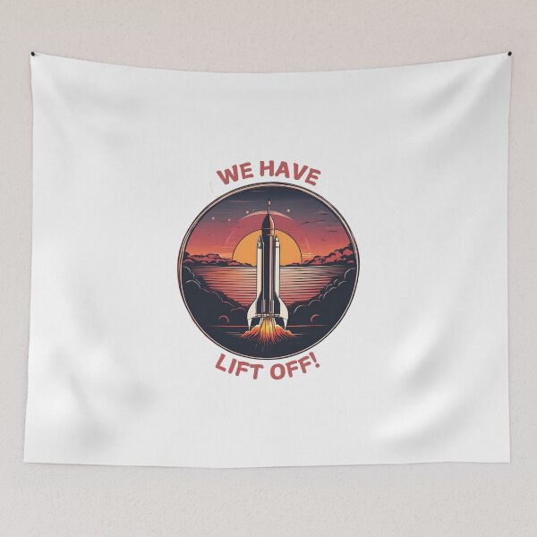 Item preview, Rocket launch designed and sold by NicMacTees.