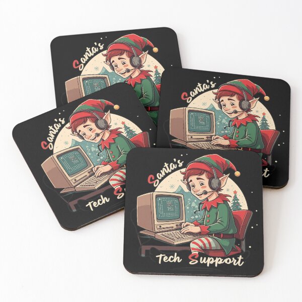 Item preview, Santa’s Tech Support Elf designed and sold by HolidayT-Shirts.