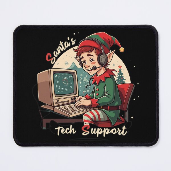 Item preview, Santa’s Tech Support Elf designed and sold by HolidayT-Shirts.