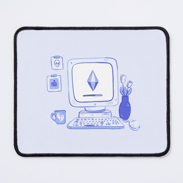 Item preview, Vintage old computer with sims game  designed and sold by rizdrawings.