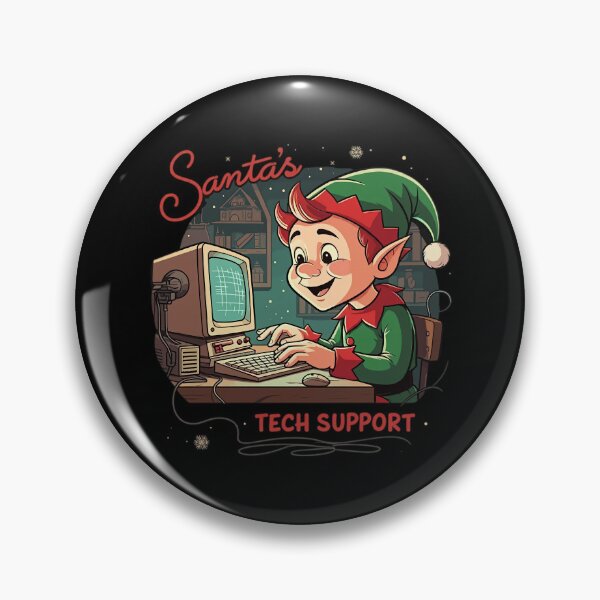 Item preview, Santa’s Tech Support Elf designed and sold by HolidayT-Shirts.