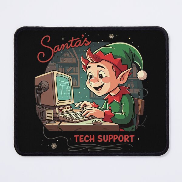 Item preview, Santa’s Tech Support Elf designed and sold by HolidayT-Shirts.