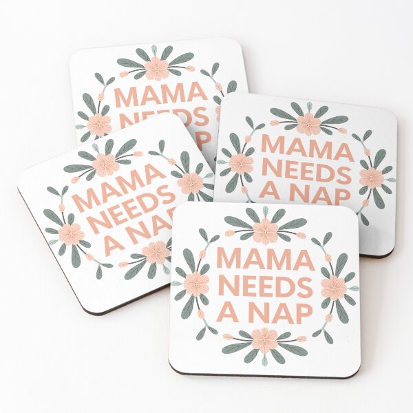 Item preview, Floral Mama Needs a Nap – Elegant and Soft Mom Life Design designed and sold by jeasolar.